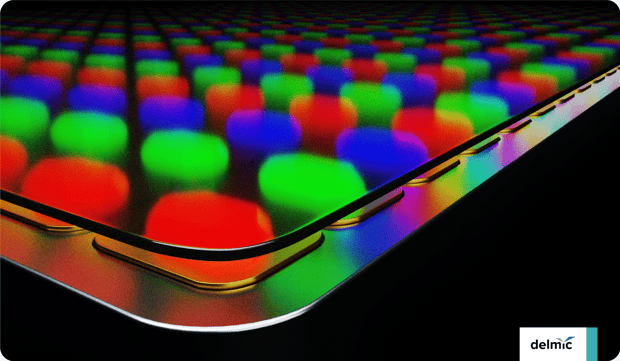 Artist impression of an RGB MicroLED screen