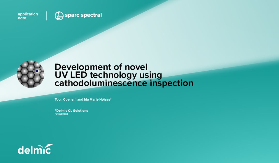 Application note on development of UV LEDs using inspection with cathodoluminescence